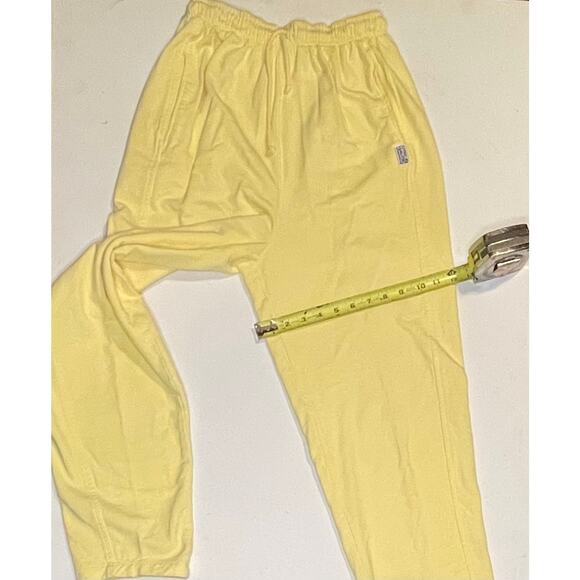 Vintage Cre8 Havoc Sportswear 100% Cotton Jogger Pant Yellow Men’s Lg Unisex M-L - Picture 6 of 10